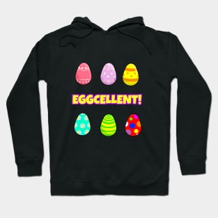 Eggcellent Easter colored Eggs Hoodie